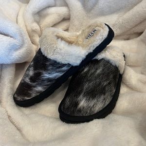 Myra- Genuine cowhide slippers/house shoes.